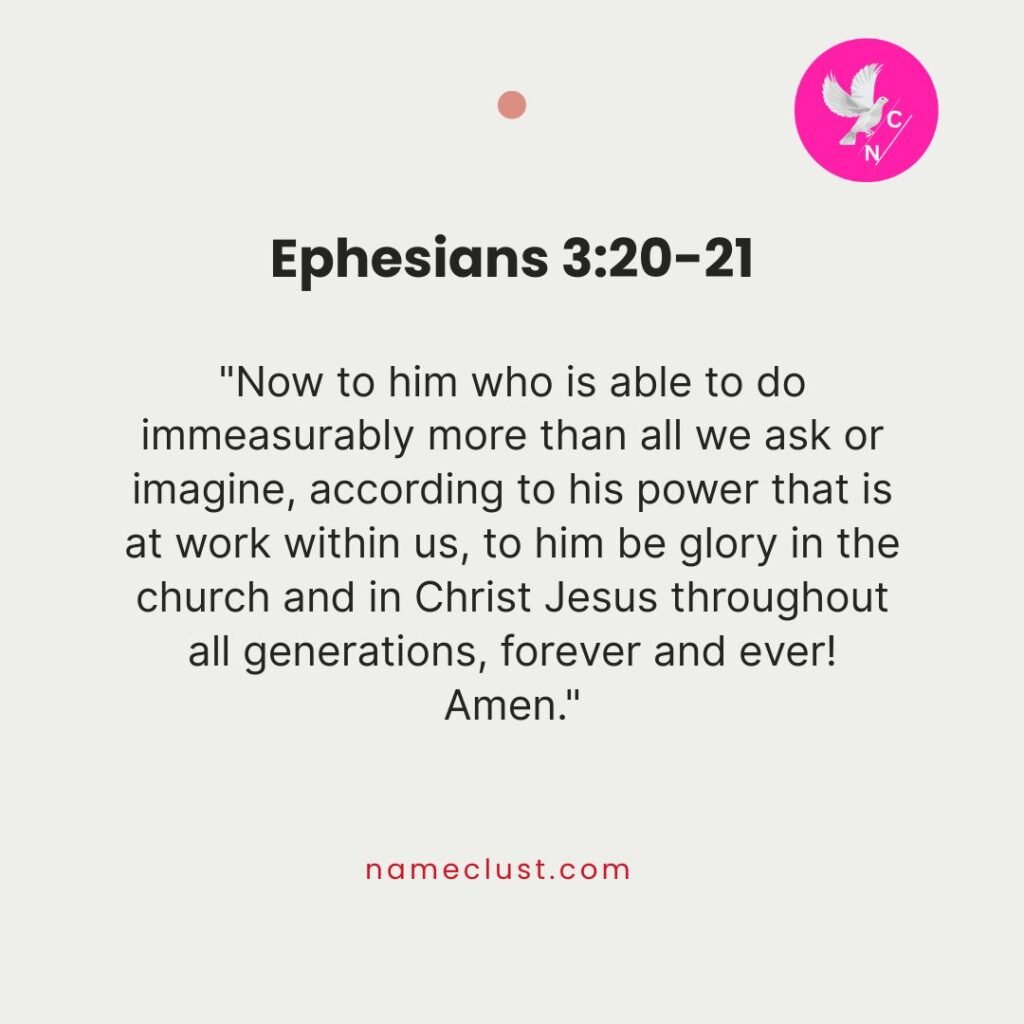 Ephesians 3:20-21