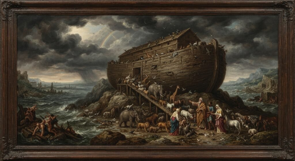 A biblical Picture of Noah and the ark