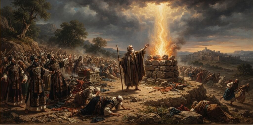Photo of Elijah and the prophets of Baal