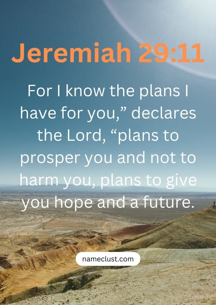 Jeremiah 29:11
