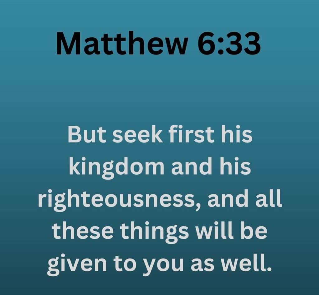 Matthew 6:33