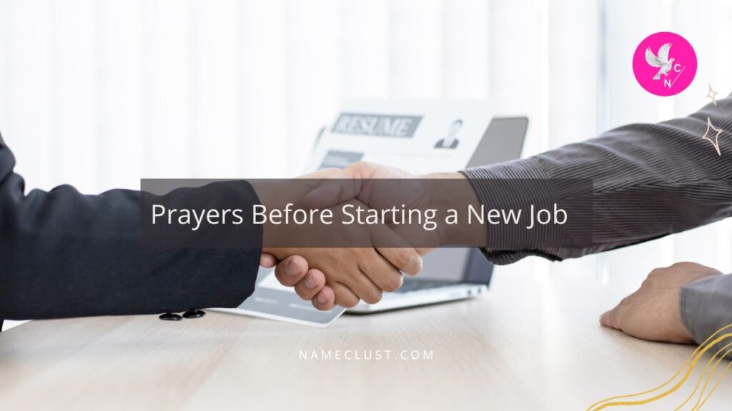 Prayers Before Starting a New Job