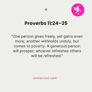 Proverbs 11:24–25
